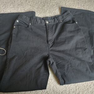 The Blues lace up flare bottom jeans